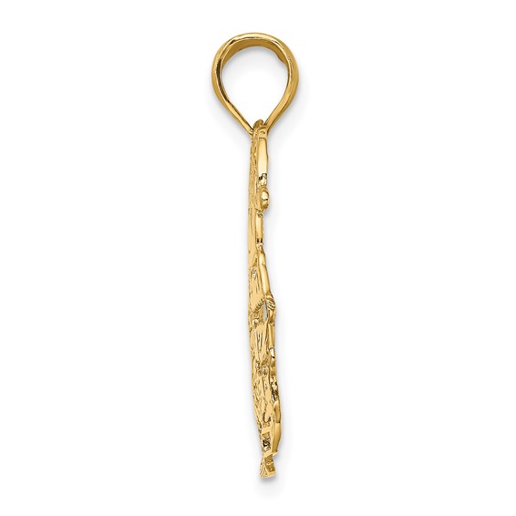 Gold Polished Christmas Pendants