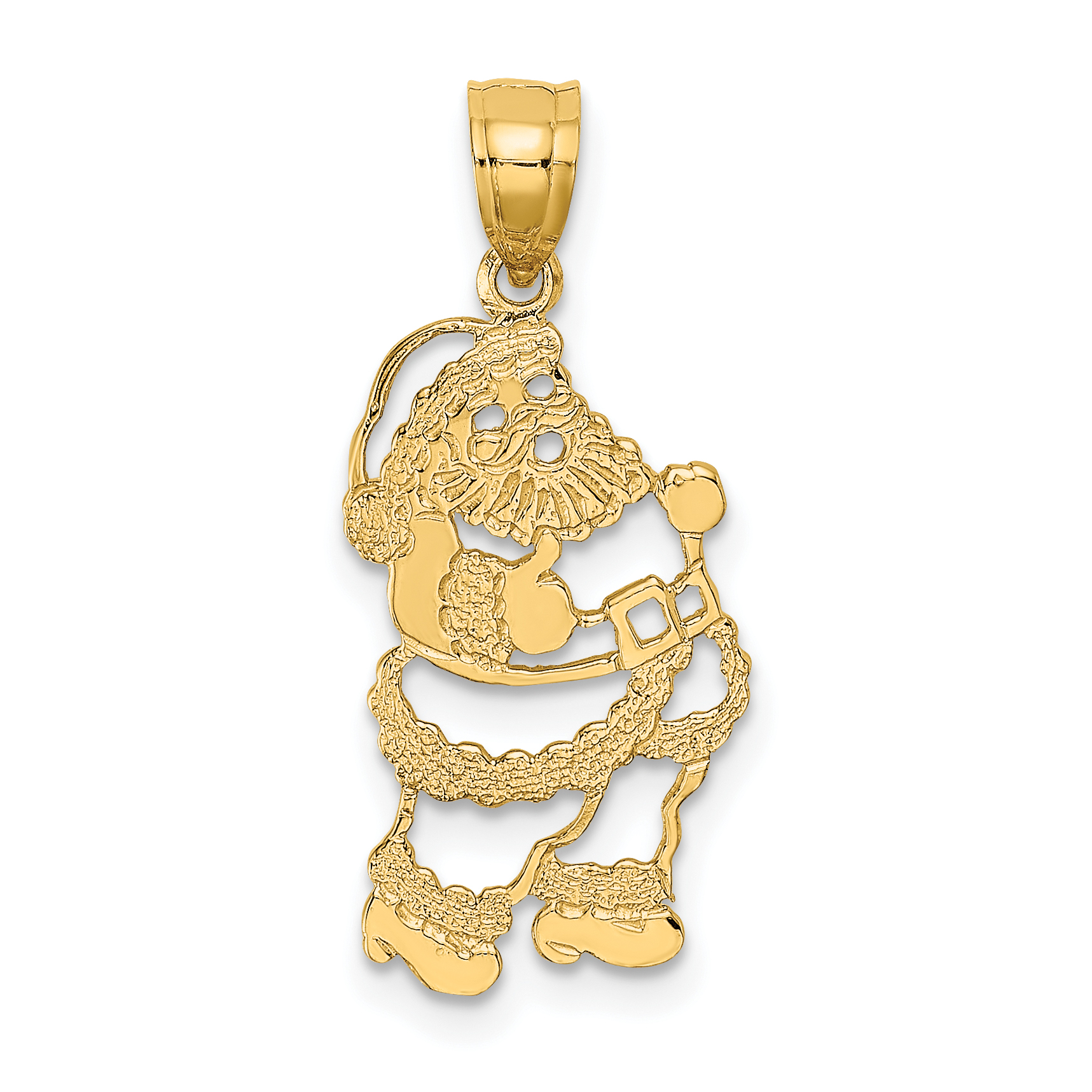 14k Polished Santa Charm (D1122)