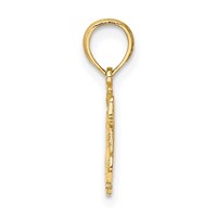 14K Yellow Gold Polished Christmas Bells Charm view 2