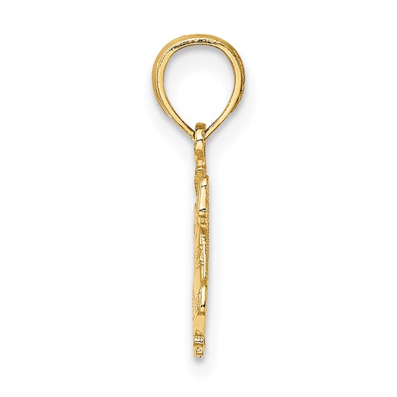 Gold Polished Christmas Pendants