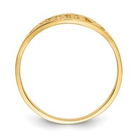 14K Polished Baby Oval Size 1.5 Ring view 2