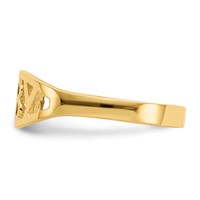 14K Polished Baby Oval Size 1.5 Ring view 4