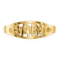 14K Polished Baby Oval Size 1.5 Ring view 5