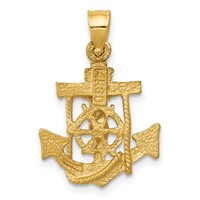 14K Mariners Cross Pendant view 4