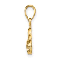 14K Yellow Gold Classic Antique Car Pendant view 2
