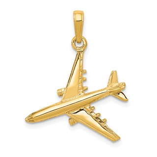 Gold Polished Travel Pendants