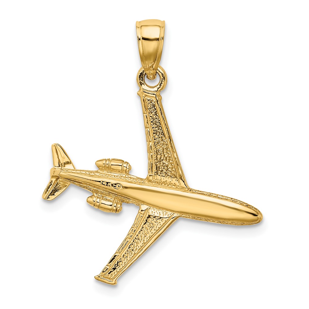 14k 3-D Jet Charm (D1224)