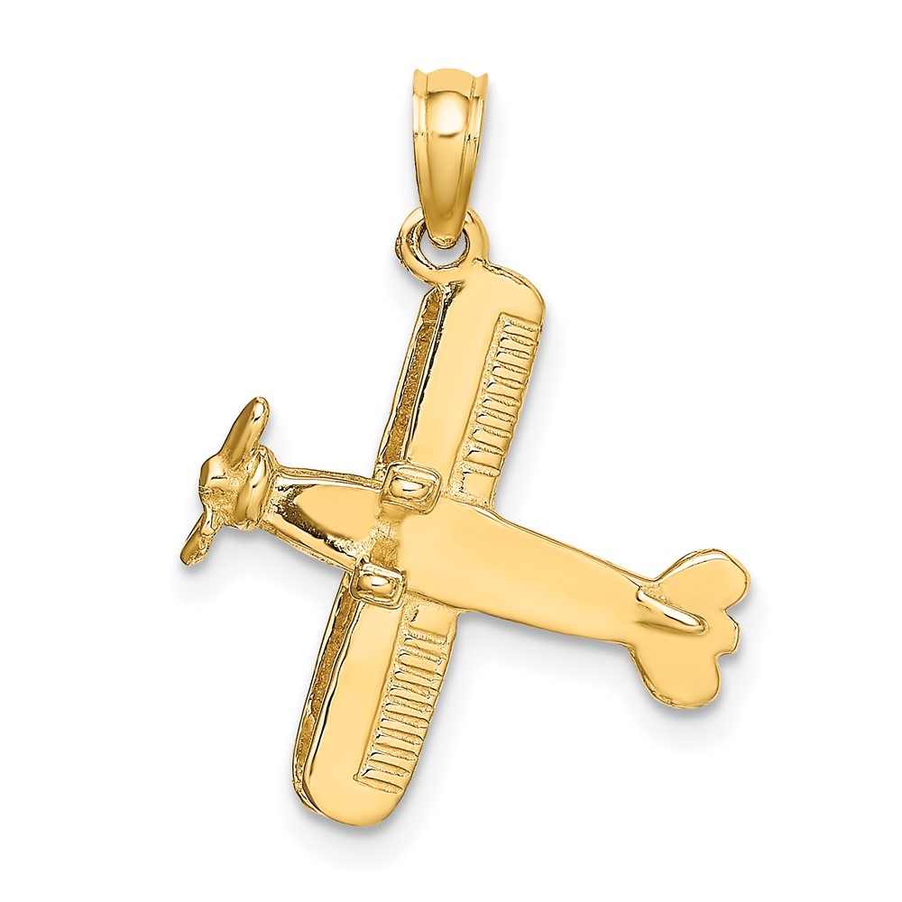 14k 3-D Bi-Plane Charm (D1227)