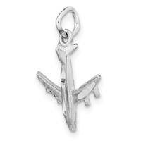 14K White Gold 3-D Airplane Charm view 5