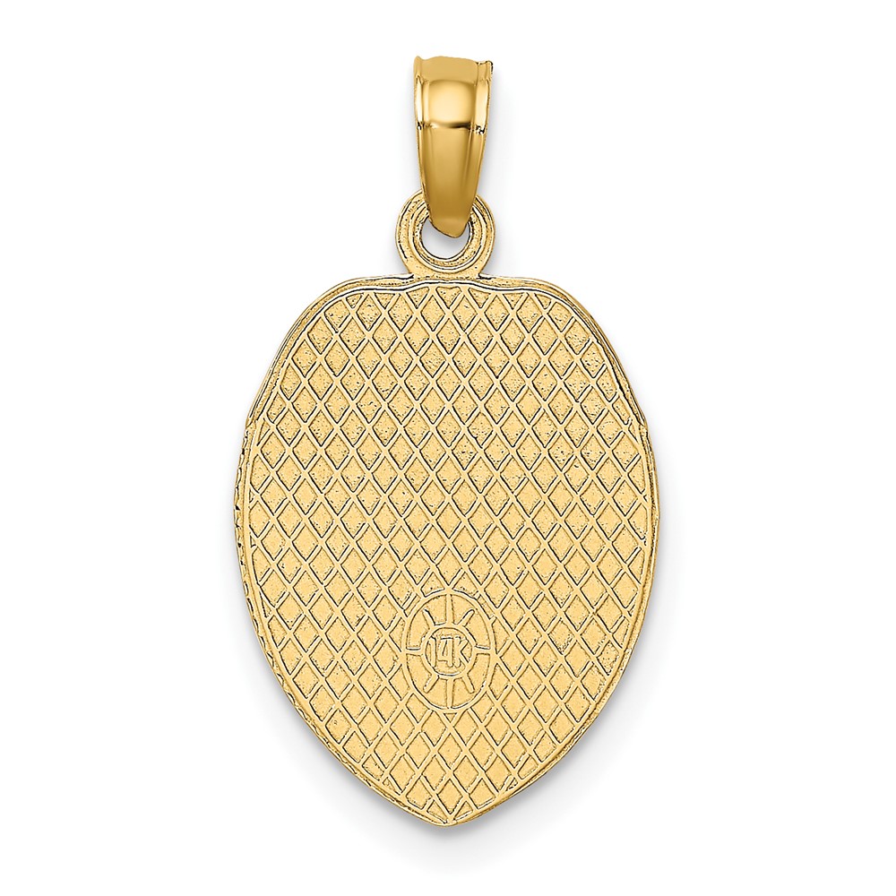 14k Police Officer Badge Pendant (D1232)