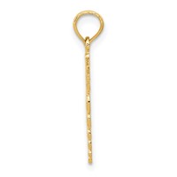 14K Caduceus Pendant view 2