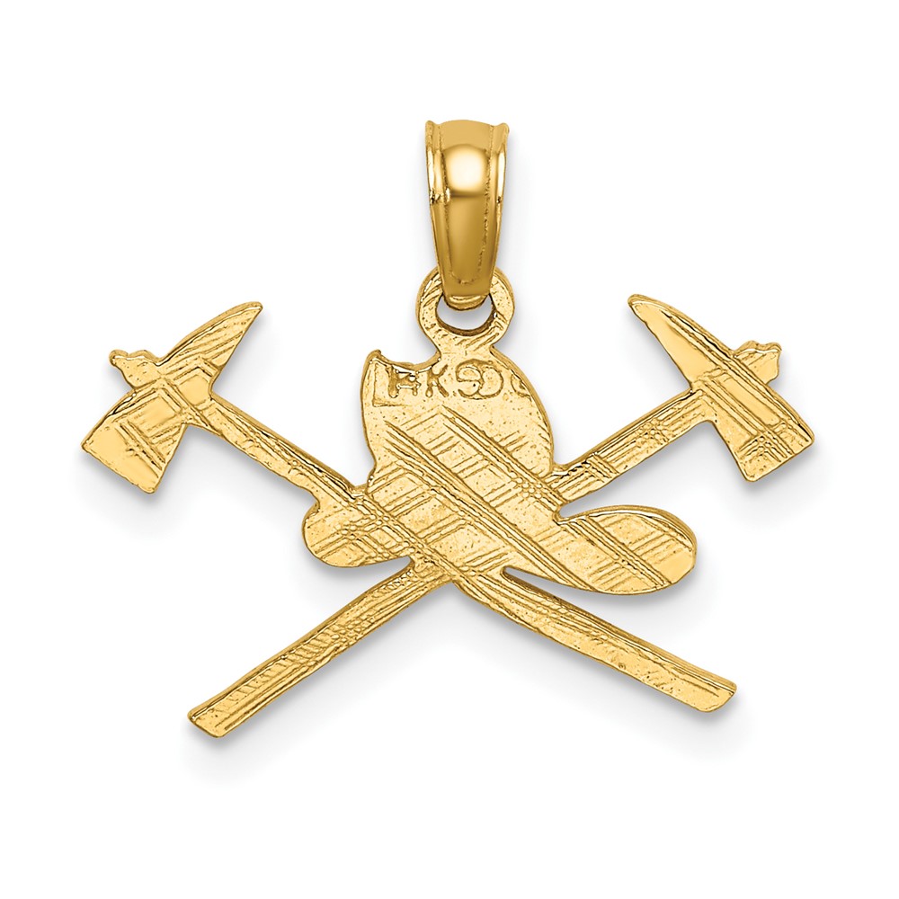 14k Fire Department Insignia Charm (D1237)
