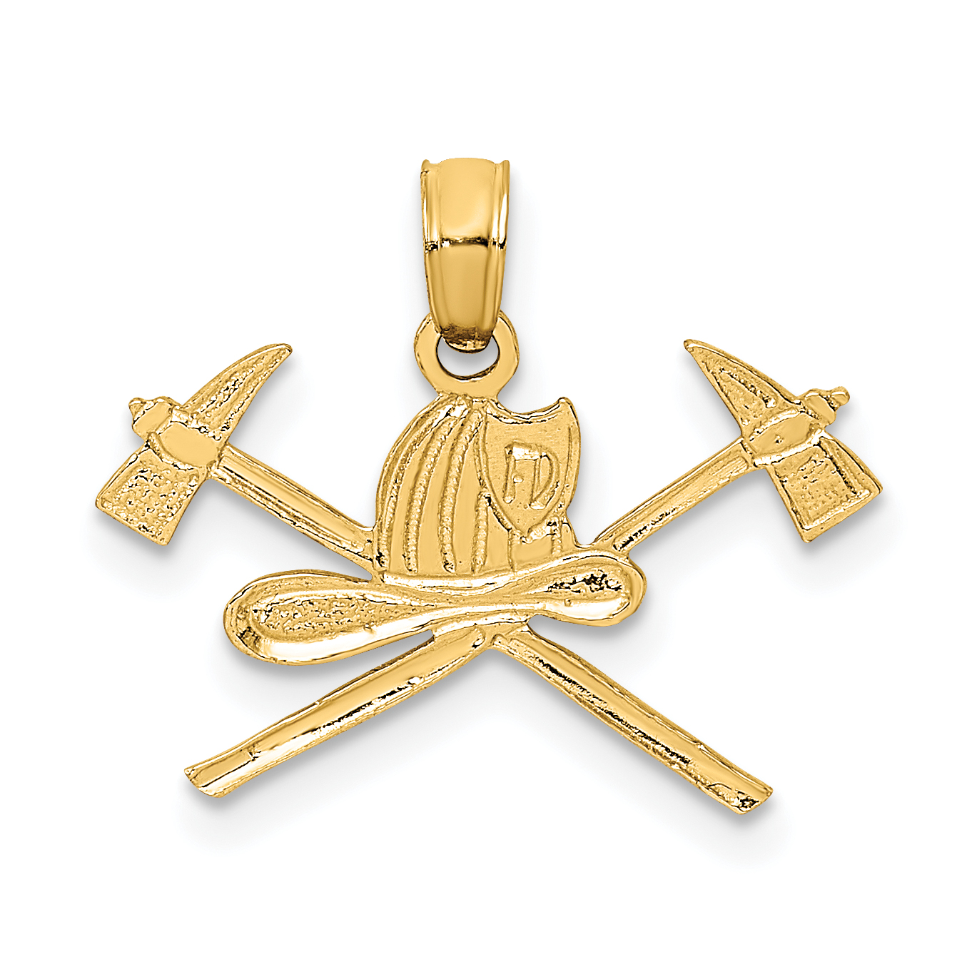 14k Fire Department Insignia Charm (D1237)