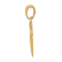 14K Yellow Gold #1 Teacher Apple Pendant view 2