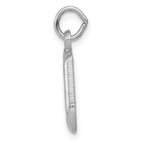 14K White Gold Polished Musical Notes Charm view 2