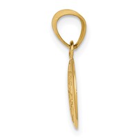 14K Yellow Gold Moon and Stars Pendant view 2