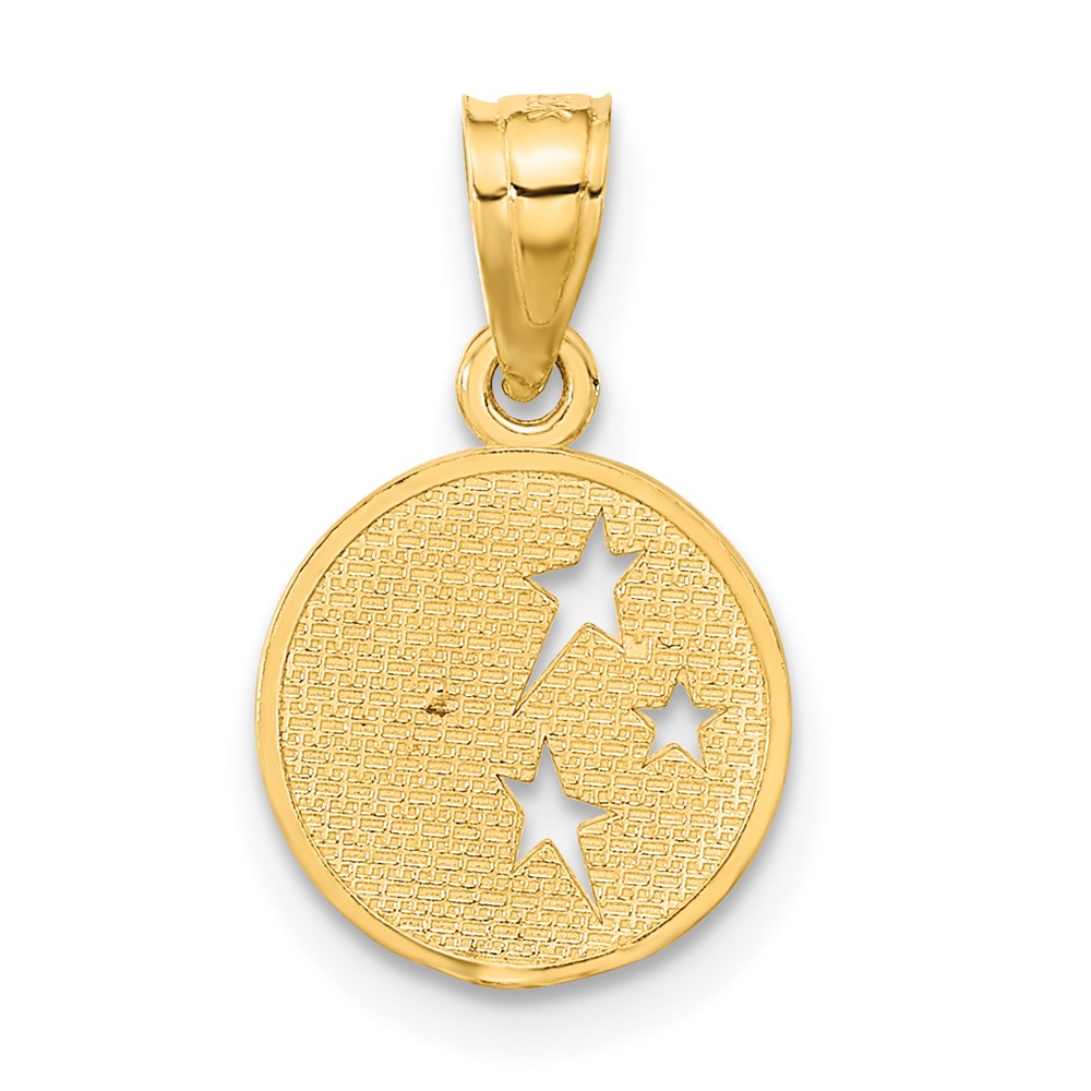 14k Moon and Stars Pendant (D1261)
