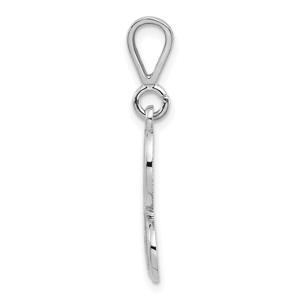 10KW Filigree Initial H Pendant (10D1281H)