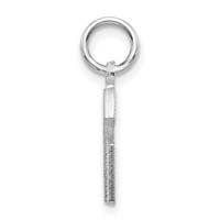 14KW Satin Diamond-cut Letter G Initial Charm view 2