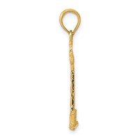 14K Yellow Gold Cape Hatteras Lighthouse Pendant view 2
