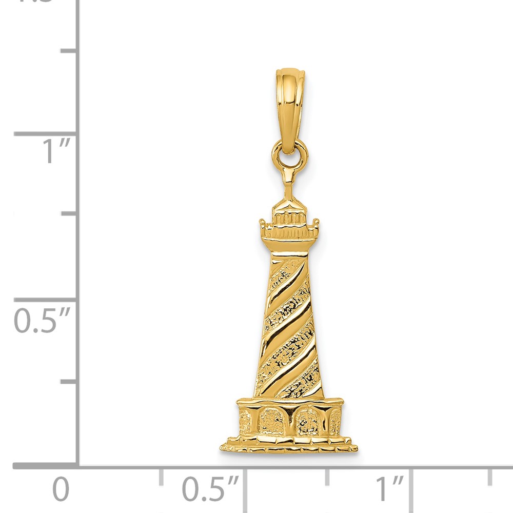 14k Lighthouse Pendant (D1348)