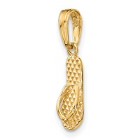 14K Yellow Gold 3-D Hawaii Flip-Flop Pendant view 5