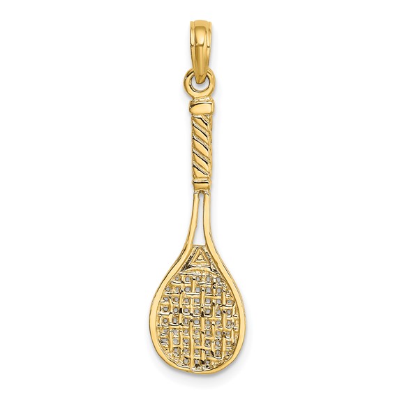 Gold Polished Tennis Pendants
