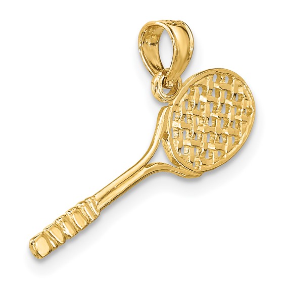 Gold Polished Tennis Pendants
