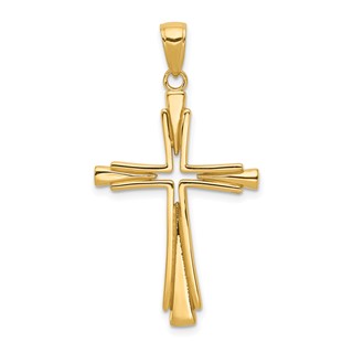 Gold Latin Cross Pendant