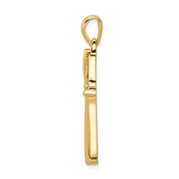 14K Two-tone Fancy Cross Pendant view 2