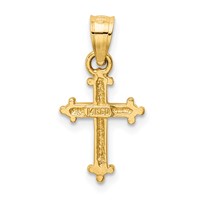 14K Yellow Gold Small Cross Charm view 4