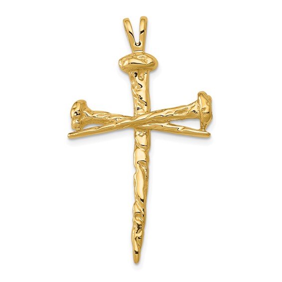 Gold Holy Matrimony Cross Pendant