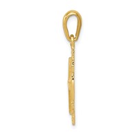 14K Yellow Gold Jerusalem Cross Pendant view 2