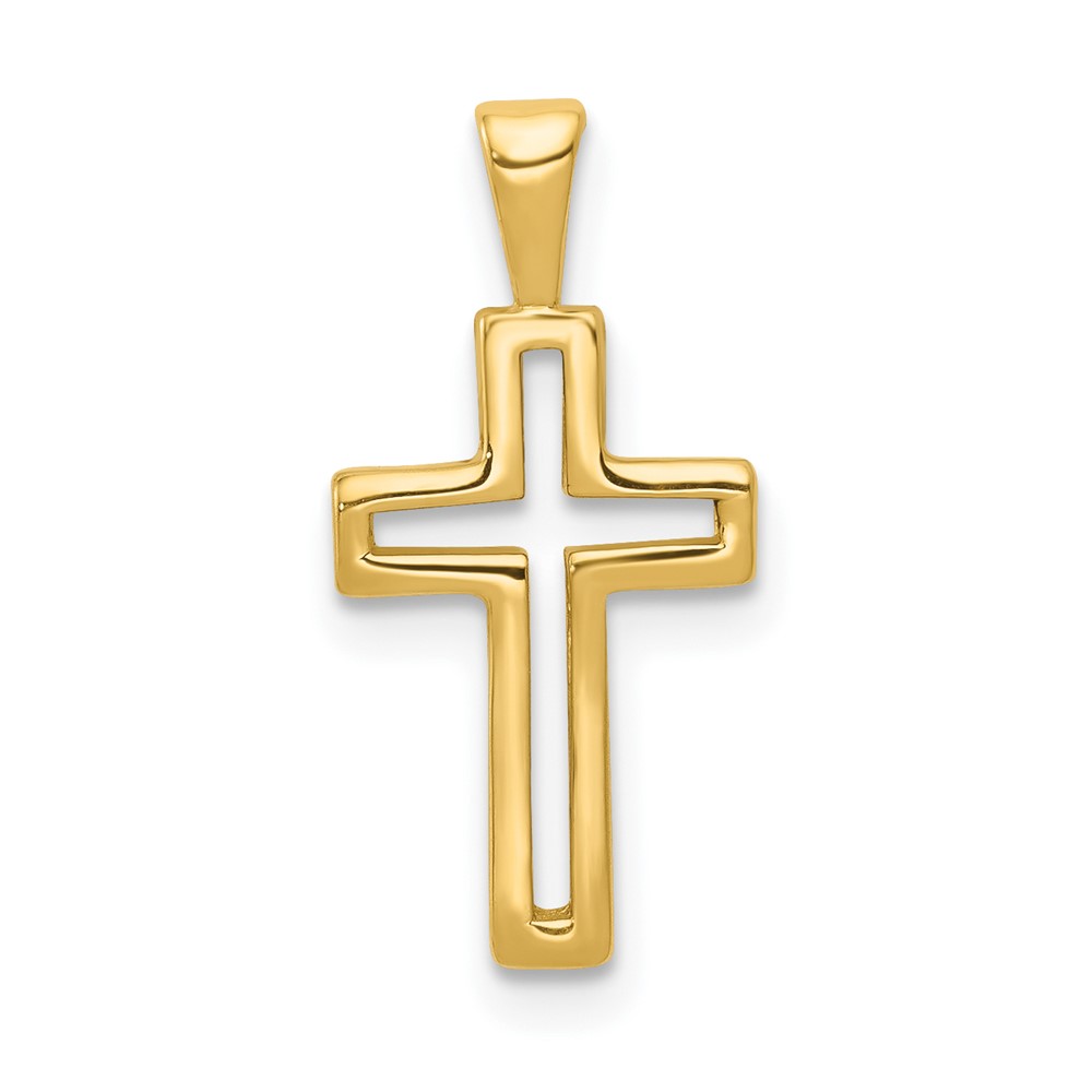 14k Cross Charm (D167)
