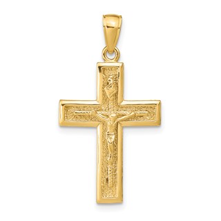 14k Polished Crucifix Pendant