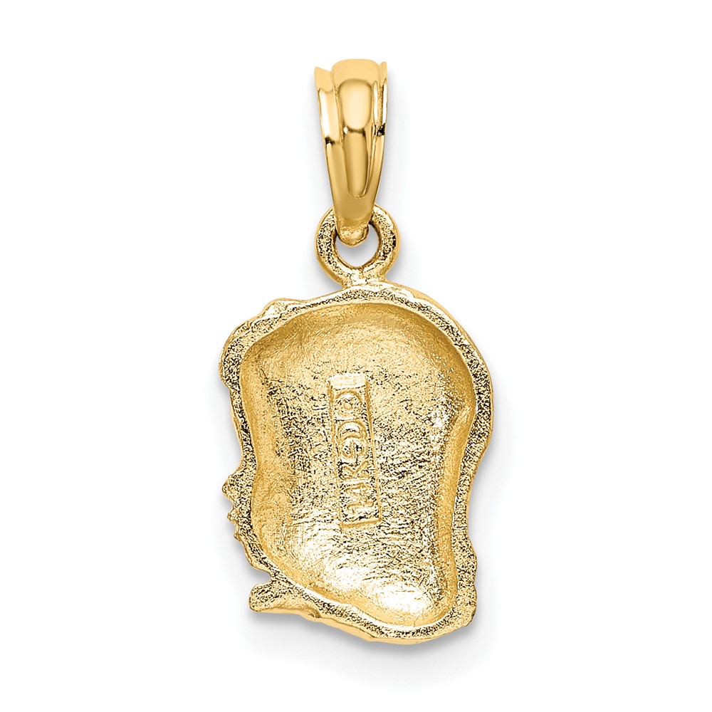 14k Girl Head Charm (D1717)