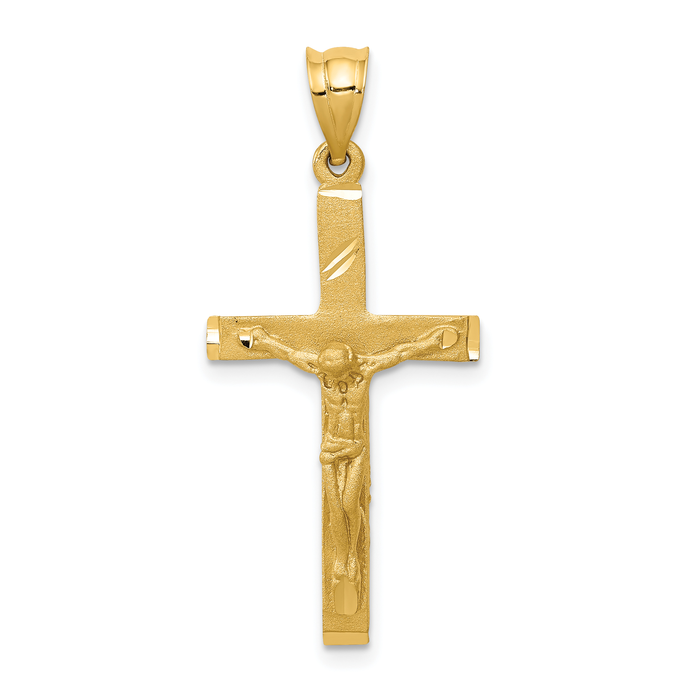 14k Crucifix Pendant (D172)