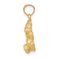 14K Yellow Gold Teddy Bear Charm view 2