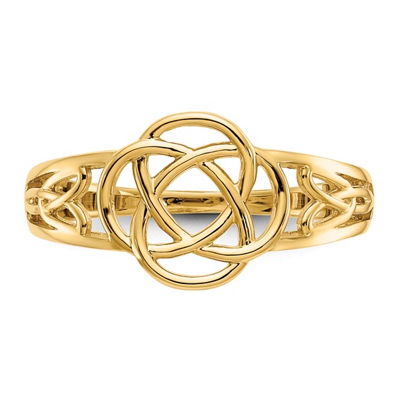 Gold Polished Celtic Knot Rings