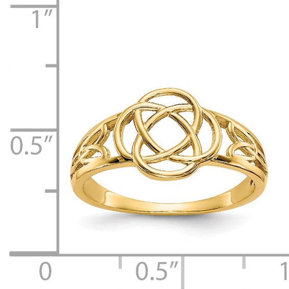 Gold Polished Celtic Knot Rings