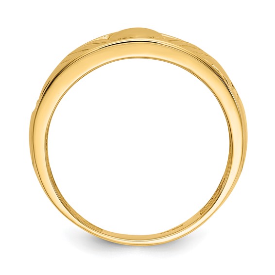 Gold Polished Claddagh Rings