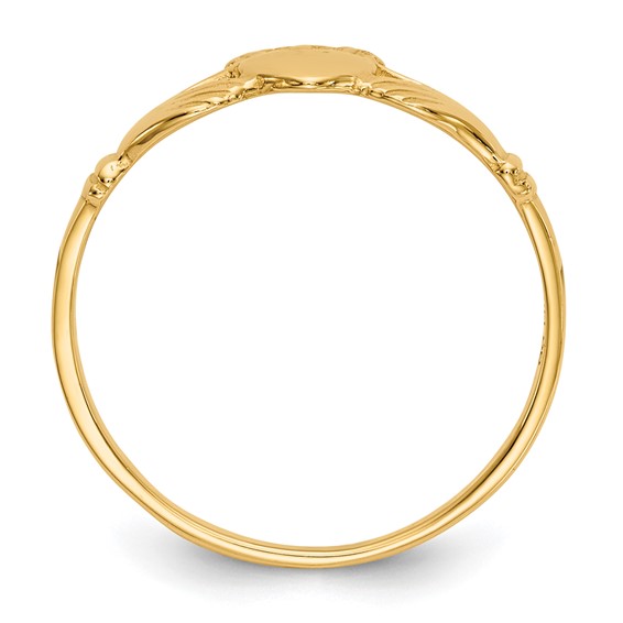 Gold Polished Claddagh Rings