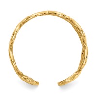 14K Scroll Toe Ring view 2