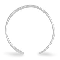14K White Gold High Polished 2.5mm Band Toe Ring view 3