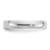 14K White Gold High Polished 2.5mm Band Toe Ring view 4