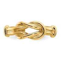 14K Yellow Gold Love Knot Toe Ring view 5