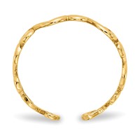 14K Swirl Toe Ring view 2