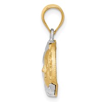 14K Two-tone Sun and Moon Charm view 2