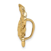 14K Yellow Gold Large Blue Crab Omega Slide view 2
