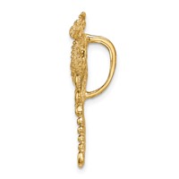 14K Yellow Gold Cut-out Dragonfly Omega Slide view 2